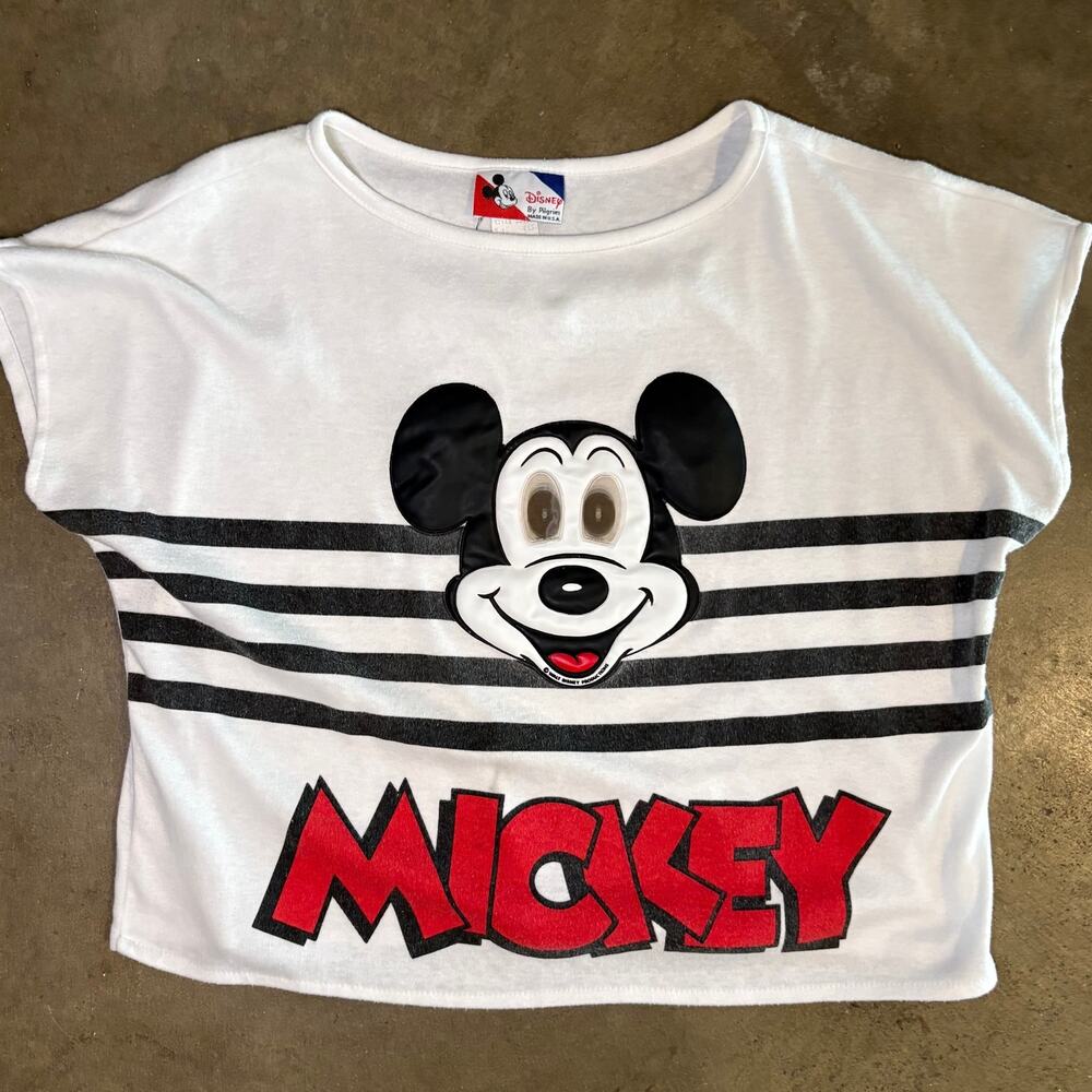 VTG 80's Disney Mickey Mouse Moving Eyes T-Shirt Womens M